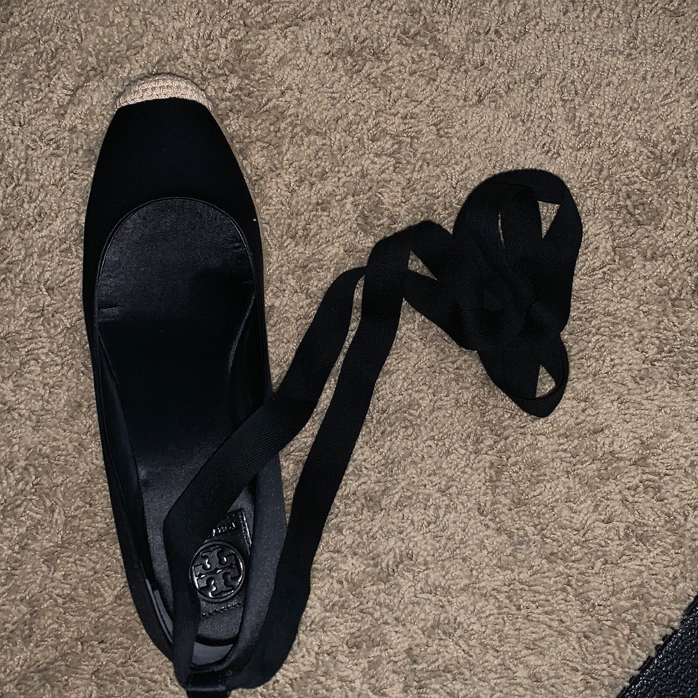 Tory Burch wedge espadrille.